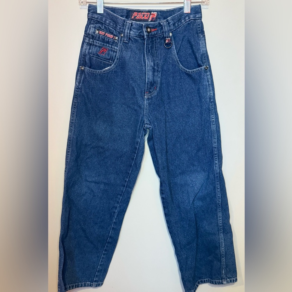 Vintage Paco Brand Baggy Denim Jeans Size 10 Y2K Wide Leg